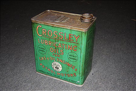 CROSSLEY TWO GALLON CAN - click to enlarge