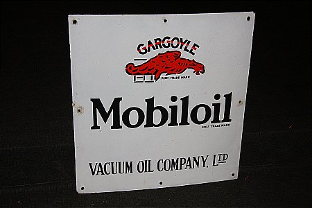 MOBIL OIL CABINET SIGN - click to enlarge