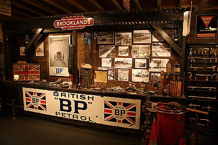 BROOKLANDS PITS (in the garage) - click to enlarge
