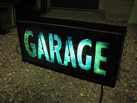 "GARAGE" LIGHTBOX - click to enlarge