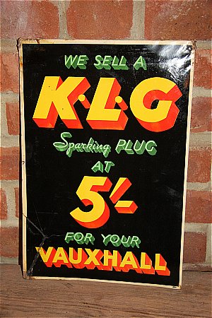 K.L.G. PLUGS  VAUXHALL - click to enlarge