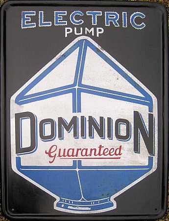 DOMINION ELECTRIC PUMP SIGN - click to enlarge