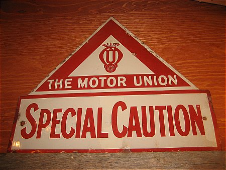 MOTOR UNUION SPECIAL CAUTION - click to enlarge