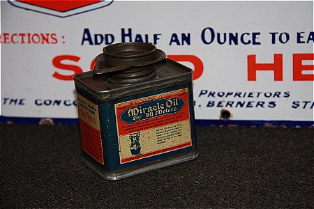 MIRACLE OIL TIN (Half Pint) - click to enlarge