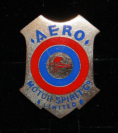 Enamel Badge. AERO MOTOR SPIRIT - click to enlarge