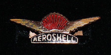 Enamel Badge. AEROSHELL - click to enlarge