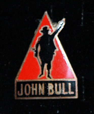 Enamel Badge. JOHN BULL - click to enlarge