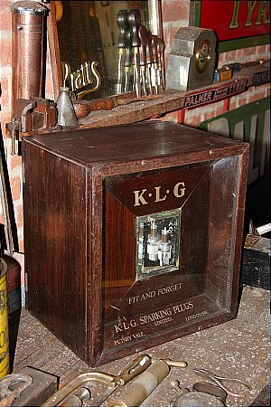 K.L.G. SPARK PLUG CABINET - click to enlarge