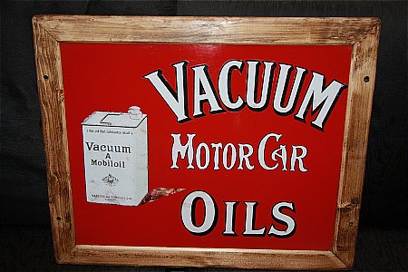 VACUUM "A" OIL EARLY SIGN - click to enlarge