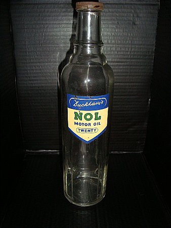 duckhams nol oil bottle, quart bottle - click to enlarge