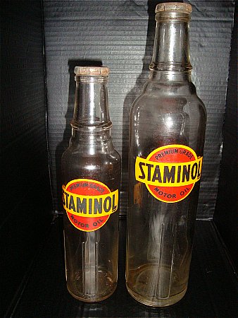 staminol, one pair of two different oil bottles - click to enlarge