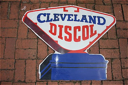 CLEVELAND DISCOL PUMP SIGN. - click to enlarge