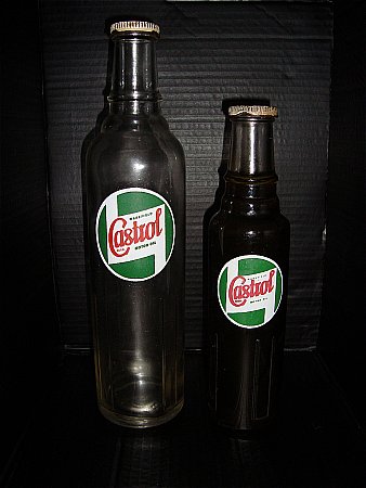 castrol bottles, early bottles - click to enlarge