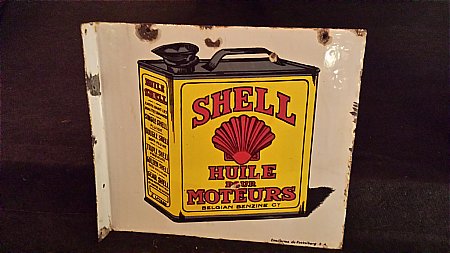 SHELL BELGIAN OIL SIGN - click to enlarge