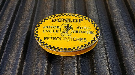 DUNLOP MOTOR CYCLE PATCHES. - click to enlarge