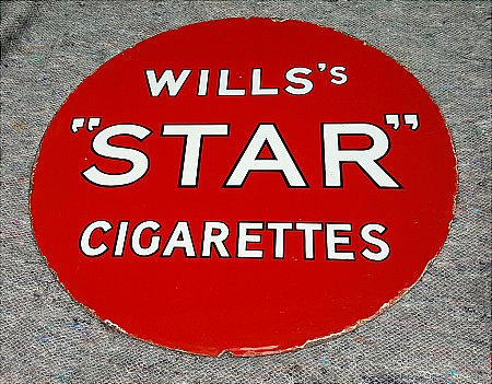 WILLS' STAR CIGARETTES - click to enlarge
