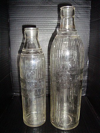 havoline motor oil bottles from irland - click to enlarge