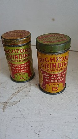 RICHFORD GRINDING PASTE TINS - click to enlarge