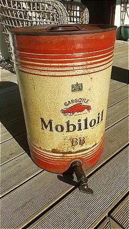 MOBIL BB TEN GALLON CAN - click to enlarge