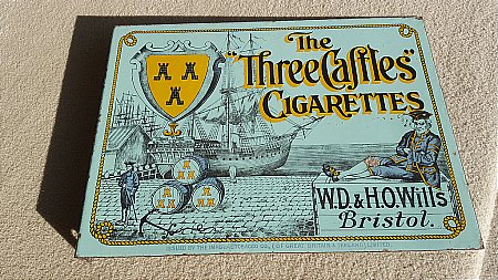 THREE CASTLES CIGARETTES - click to enlarge