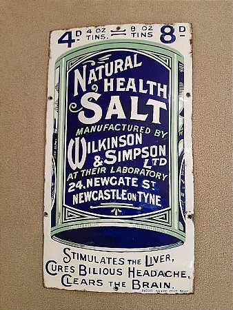 NATURAL HEALTH SALT SIGN - click to enlarge