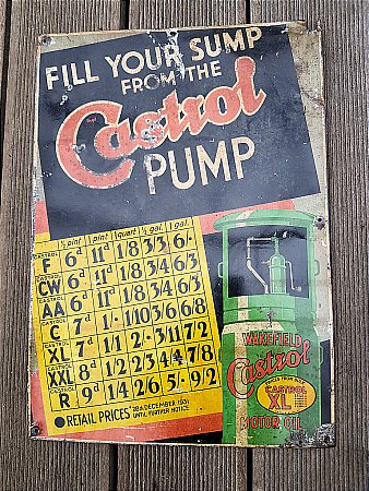 CASTROL OIL PRICE LIST - click to enlarge