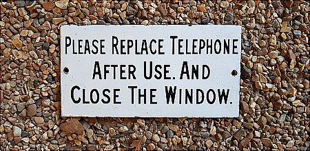 TELEPHONE SIGN - click to enlarge