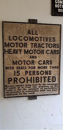 LOCOMOTVES/CARS PROHIBITED - click to enlarge