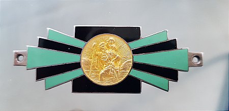 ST CHRISTOPHER DECO DASHBOARD PLAQUE - click to enlarge