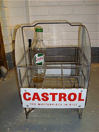 castrol motor oil bottle rack, 1940/50s - click to enlarge