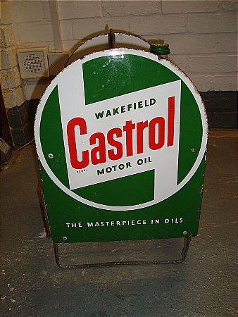 castrol motor oil bottle rack 1940/50s - click to enlarge