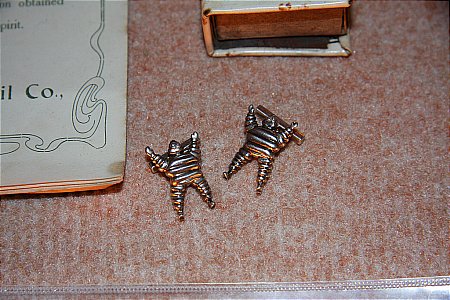 MICHELIN SILVER CUFF LINKS - click to enlarge