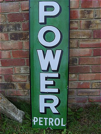 Power Petrol Sign - click to enlarge