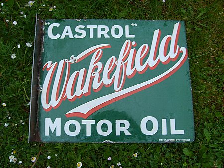 castrol enamel sign - click to enlarge