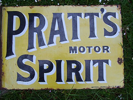 pratts enamel sign - click to enlarge