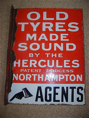 tyre enamel sign - click to enlarge