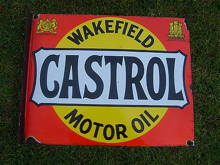 castrol oil sign - click to enlarge