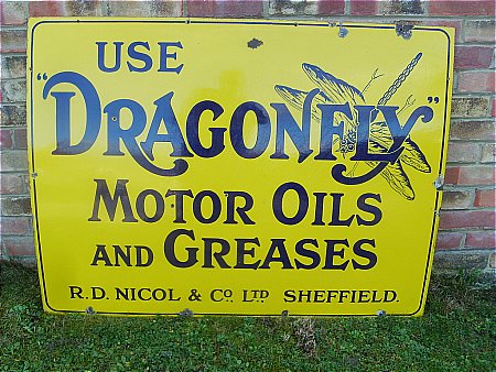 dragonfly enamel sign - click to enlarge