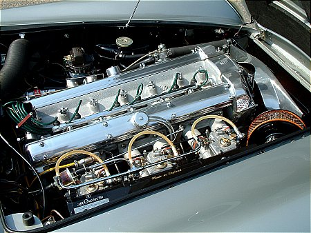 Aston martin DB6 engine bay - click to enlarge