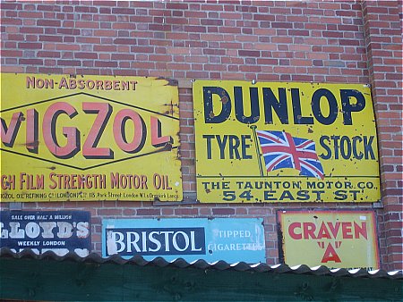 tyre and oil signs - click to enlarge