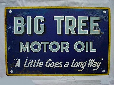 Sign, Big Tree oil basket - click to enlarge