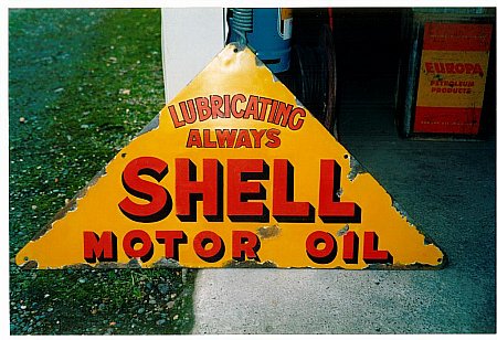Sign, Shell Lubricating - click to enlarge