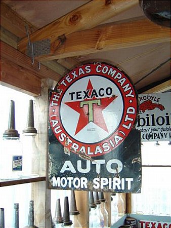 Sign, Texaco post mount. - click to enlarge