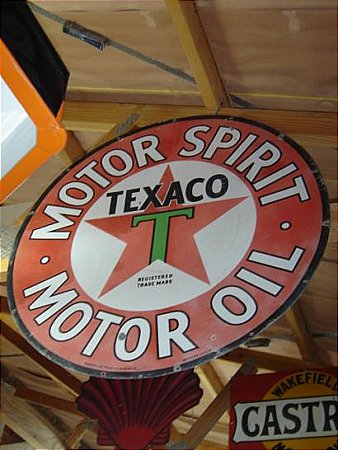 Sign, Texaco round D/S - click to enlarge