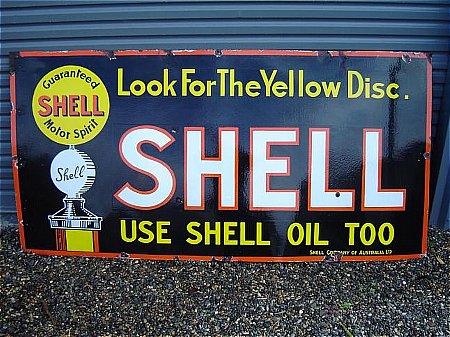 Sign, Shell large. - click to enlarge
