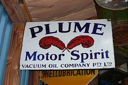 Sign, Plume post mount. - click to enlarge