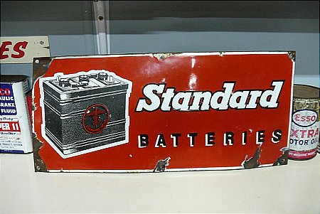 Sign, Standard Batteries. - click to enlarge