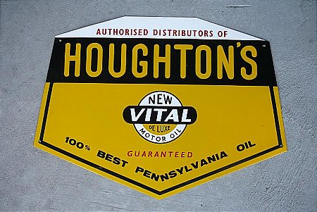 Sign, Houghton's tin sign - click to enlarge