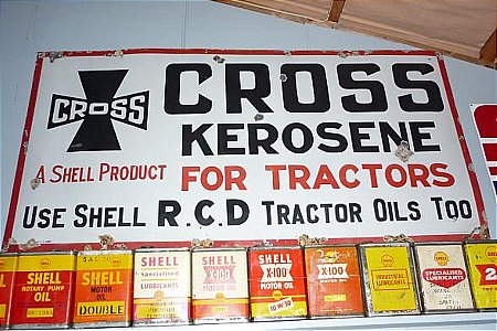 Sign, Cross Kerosene 6x3 - click to enlarge