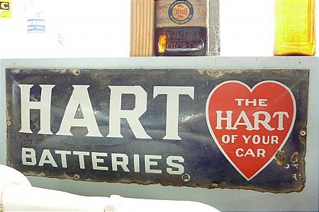 Sign, Hart Batteries. - click to enlarge